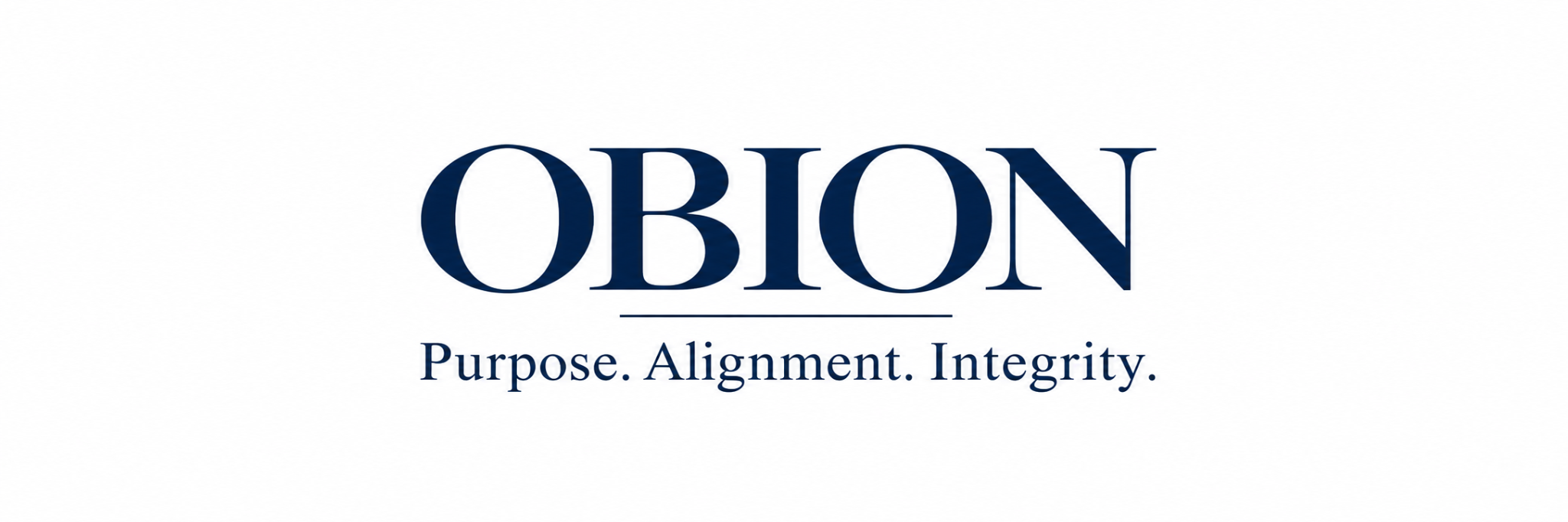 OBION. Purpose. Alignment. Integrity.